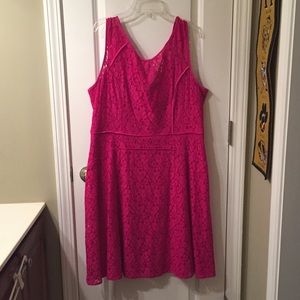 Formal Pink with Lace Overlay